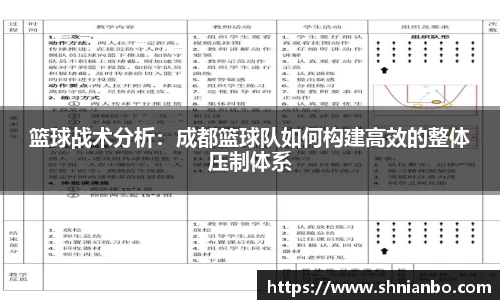 篮球战术分析：成都篮球队如何构建高效的整体压制体系